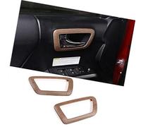 Yurefax, for Tacoma 2016-2020, ABS pear wood car steering wheel button frame glass lift switch frame sticker interior accessories Steering Wheel Decal(BLACK 6)