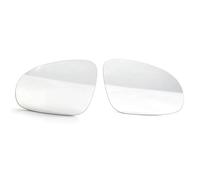 Yurefax, for VW, for Golf, 5, for MK5, for Jetta, for Passat, B6 2006 2007 2008 2009 1 Pair Car Side Rearview Wing Mirror White Glass Heated Side Door Car Wing Mirror Glass(BLACK Onecolor)