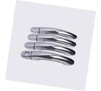 Yurefax, for VW, for Golf, 5 MK5, for Golf, V Rabbit 1K 2004-2009 Carbon Fiber Chrome Car Door Handle Cover Exterior Door Handle Cover(BLACK Model 3)