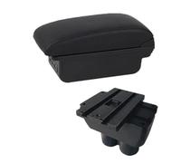 Yurefax For VW, for Touran, for Caddy, Car Armrest Box Central Center Console Storage Box With USB Interface Car Accessories Car Armrest Box(BLACK B2 Black Line 3usb)