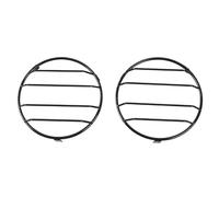 Yurefax Front Headlight Lamp Hoods, for Jeep, Wrangler TJ 1997-2006 Metal Car Fog Decoration Headlight Lens Cover