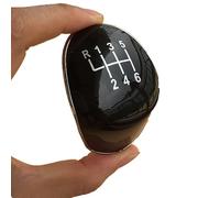 Yurefax Gear Knob Badge Emblem Cap Knob Cover 5/6 Speed Insert Replacement, for Ford, for Focus MK2 MK3, for Fiesta C-max B-max, for Galaxy, for Kuga Car Mounted Gear Lever(Black 6 Speed)