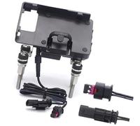 Yurefax GPS Moto Phone Mount, for BMW, for F750GS, for F800GS, for F700GS, for R1200R 12mm Handlebar Mobile Phone Navigation Bracket USB Phone Charging Motorcycle Phone Holder(BLACK C)