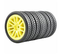 Yurefax Grip Tires Wheel, for HSP, for HPI, 1/10 1:10 On-Road Speed Car RC 9062-6085 Rc Car Tire(9062Y-6085)