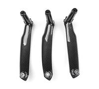 Yurefax Interior Door Handles LHD 3pcs Carbon Fiber ABS Auto Styling Interior Door Pull Handle Trim Parts, for BMW, for E70 E71 E72 X5 X6 2008 2009 2010 2011 2012 2013