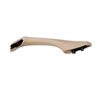 Yurefax Interior Door Handles LHD Auto Inner Door Trim Pull Handle Left Side Real Leather, for BMW, for F10 F11 F18 5 Series 2010-2017(Beige)