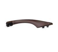 Yurefax Interior Door Handles LHD Auto Inner Door Trim Pull Handle Left Side Real Leather, for BMW, for F10 F11 F18 5 Series 2010-2017(Mocha)
