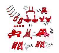 Yurefax Kit Caster Block Steering Blocks Suspension Arm, for Traxxas, for LaTrax Teton 1/18 RC Car Suspension Link(Red)