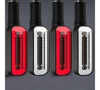 Yurefax LIGHT Turn Signals Motorcycle Flasher Light Built LIGHT Relay Motorcycle Stop Signals Universal Motorcycle Turn Signals Indicator Motorcycle Turn Signal Indicator(2 White 2 Red)