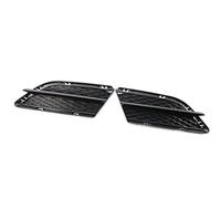 Yurefax Mesh Grill Spoiler 1 Pair Car Front Left Right Bumper Lower Grille Fog Light Lamp Grills Trim Insert, for, 3Series E90 E91 2009 2010 2011 2012 Car Front Fog Light Grille Insert
