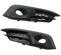 Yurefax Mesh Grill Spoiler 2Pcs Left And Right Car Front Side Bumper Fog Lamps Grille Trim Frame, for Civic, 2016-2018 Lights Cover Car Front Fog Light Grille Insert