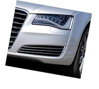 Yurefax Mesh Grill Spoiler Car Front Fog Light Grille Cover Left Right Lamp, for A8 D4 2010 2011 2012 2013 2014 Car Front Fog Light Grille Insert(BLACK A Type Right)