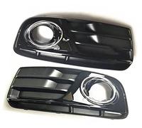 Yurefax Mesh Grill Spoiler, for Q5 2009-2016 Fog Light Grills 2PCS Left Right Car Front Bumper Lamp In Racing ABS Car Front Fog Light Grille Insert(BLACK For Q5 13-16)