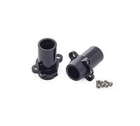 Yurefax Metal Front Rear, for AR14B Axle Housing Steering Knuckle C-Hub Hex Rotor Caliper, for 1/10 RC Rock Bouncer, for Axial RBX10 Ryft Suspension Arm Link(Axle Adapters-BK)
