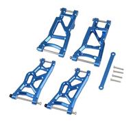 Yurefax Metal Front & Rear Suspension Arms & Tie Bar Set 1/10, for Traxxas, for 2WD Slash 2555 3631 2532 Suspension Arm Link(Blue)