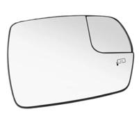Yurefax Mirror Glass Backing Plate, for Edge 2015-2018 Left Right Door Wing Heated Rearview Side White Lens Car Wing Mirror Glass (Right Passenger Side)