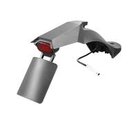 Yurefax Modified Upgraded Rear Fender Mudguard, for Xiaomi, M365 1s Pro 2 Electric Scooter With Adjustable License Big Taillight Holder Skateboard Mudguard(Black)