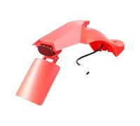 Yurefax Modified Upgraded Rear Fender Mudguard, for Xiaomi, M365 1s Pro 2 Electric Scooter With Adjustable License Big Taillight Holder Skateboard Mudguard(Red)