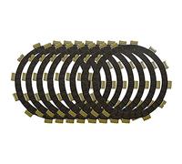 Yurefax Motorcycle 8pcs Bakelite for Paper-based Clutch Friction Plates TS200 GSX250 RM125 GSF400 Bandit RM125 LT-F250 LT-F300 Clutch Friction Plate(Bakelite)