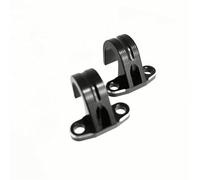 Yurefax Motorcycle Accessories 2pcs Rear Brake Line Hose Cable Guide Clamp, for Yamaha, WR 250 250FK 250FX 250F 250Z 400F 450F 500 426F Motorcycle Brake Hose Clamp(Black)
