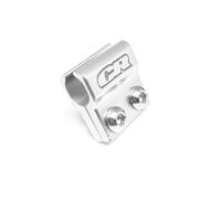 Yurefax Motorcycle Accessories CR Logo Front Rear Brake Line Hose Cable Guide Clamp CR80R CR85R CR 80R 85R 1998-2007 Motorcycle Brake Hose Clamp(Hose Clamp- Silver)