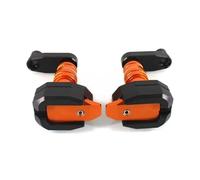 Yurefax Motorcycle Falling Protection Frame, for Z1000sx, for 1000, for 1000 2017-2019 Slider Fairing Guard Crash Pad Protector Motorbike Crash Bar Motorcycle Front Fork Protector(Orange)