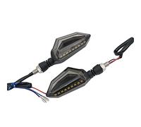 Yurefax Motorcycle Steering LIGHT Turn Signal Daytime Lights Lamp Signals Indicators Blinkers 3 Wires Amber Blue Waterproof Motorcycle Turn Signal Indicator(2pcs)