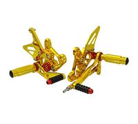 Yurefax Racing Adjustable Rearset Footrests Footrests Driver Foot Pegs Pedals Fits GSR750 GSR GSXS GSX-S 750 750Z GSXS750 GSXS750Z Motorcycle Foot Peg(God)