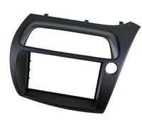 Yurefax Radio Stereo Panel 7, for Civic, Double Din Fascia Radio Dvd Stereo Cd Panel Dash Mounting Installation Trim Kit Face Frame Bezel, for Wire Harne Car Radio Dash Panel(BLACK Right)