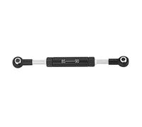 Yurefax RC Car Steering Pull Rod Adjustable Length Servos Steering Lever RC Crawler Remote Control Toys Car, for SCX10 TRX4 Suspension Arm Link(85-90mm Black)