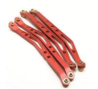 Yurefax RC Car Upper And Lower Suspension Shift Link Rod Linkage 1/10 RC Crawler, for Axial, for Wraith 90018 Suspension Arm Link(Upper-Red)