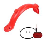 Yurefax Rear Mudguard Taillight Set Electric Scooter Fender, for Xiaomi, Pro2 Mi3 KickScooter Version Rear Fender Taillight Lamp Parts Skateboard Mudguard(Green Camouflage)