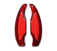 Yurefax Red Car Steering Wheel Shift Paddle Carbon Fiber Shifter Extension, for Cadillac, ATS ATS-L 2014 2015 2016 2017 Car Paddle Shifter