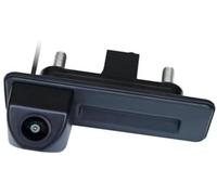 Yurefax Reverse Camera, for Octavia 2 3, for A5 Fabio, for Yeti, for Superb Ahd 1080P Trajectory Vehicle Trunk Handle Backup Rear View Backup Camera(BLACK AHD1080P Trajectory B)