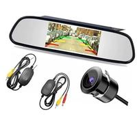 Yurefax Reverse Camera Wireless with Mirror Monitor, for Vehicle Parking Hd 4.3 Rear View Backup Camera(BLACK XC 18 5DK)