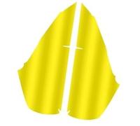 Yurefax Screen Protector, for KYMCO, Xciting S400 S 400i 400 I Motorcycle Instrument Cap Film Headlight Tail Light Motorcycle Dashboard Film(BLACK 1 yellow)