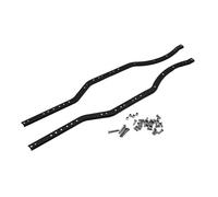 Yurefax Stainless Steel Chassis Frame Rails RC Car Metal Girder 1/10 RC Crawler, for Axial, for SCX10 II AX90046 RC Climbing Car Part Suspension Arm Link