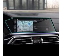 Yurefax Tempered Glass Protective Film, for BMW, X5 X6 X7 G05 G06 G07 2019 2020 Car Navigation Screen Protector Instrument Dashboard Touchscreen Car Gps Guard(Gps glass)