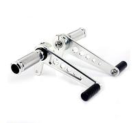 Yurefax Universal Cafe Racer Foot Pegs Rests Rearsets, for YAMAHA, RD350 RD 350 73 74 75 XS650 XS 650 70-83 V-twin 920 81 82 83 Motorcycle Foot Peg(SILVER)