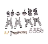 Yurefax Upgrade Suspension Arm & Front/Rear Hub C, for Seat, Parts Kit, for Wltoys, for A959 A979 A959B A979B K929 RC Car Replacements Suspension Arm Link(Light Grey)