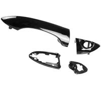Yurefax Vehicle Exterior Handle Overlay Cover Car Exterior Door Handle, for BMW, for X5 E53 2000-2006 51218243617 51218243618 Front Left Right/Rear Right Outside Outer(Black RHD Front Right)