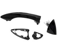 Yurefax Vehicle Exterior Handle Overlay Cover Car Exterior Door Handle, for BMW, for X5 E53 2000-2006 Abs Accessories RHD Handles Right Side Outer(Black RHD Rear Left)
