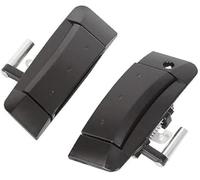 Yurefax Vehicle Exterior Handle Overlay Cover Car Exterior Door Handle, for Nissan, for 350Z 2003-2009 80607-CD41D 80606-CD01E Left Right Outside Outer Passenger Abs(Black Left Right)