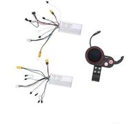 Yurefax Waterproof Electric Scooter Instrument Display And Controller Kit, LCD Display Throttle, for Dual Drive Controller QSS4, for 8 9 10 8X 10X Electric Scooters Electric Scooter Controller