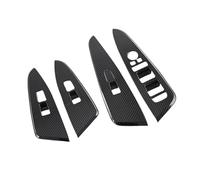 Yurefax Window Armrest Cover Trim, for Kia, Sportage NQ5 2021 2022 Carbon Fiber Car Door Switch Panel Cover Sticker Window Control Trim Window Switch Cover