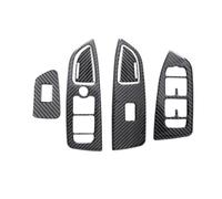 Yurefax Window Glass Lift Button Trim Switch Cover Door Armrest Panel Sticker, for VOLVO, S90 S90L 2017-2019 LHD Window Control Trim Window Switch Cover