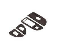 Yurefax Window Lift Switch Button Frame Cover Trim, for Alfa Romeo, Giulia 2017-2020 Car Parts Kit Dry Carbon Fiber Window Control Trim Window Switch Cover
