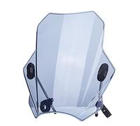 Yurefax Windshield Motorcycle Universal, for BMW, G310R R1150R R1200R F800S F800ST F650GS CB500X NC700X NC750X Bicycle Electric Scooter Motorcycle Windshield(Transparent gray)