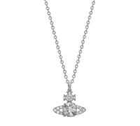 YURESEN Saturn Pearl Necklace White Pearl Bead Choker for Women Teen Girls, Crystal Rhinestone Constellation Planet Necklace for Girlfriend Confessions Weddings (Silver9)