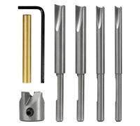 Yurhuit 7Pcs Pen Mill Set, Pen Barrel Trimming System with Pilot Cutter Shafts, 7mm, 8mm, 3/8 Inch, 10mm Mill Trimmer Set